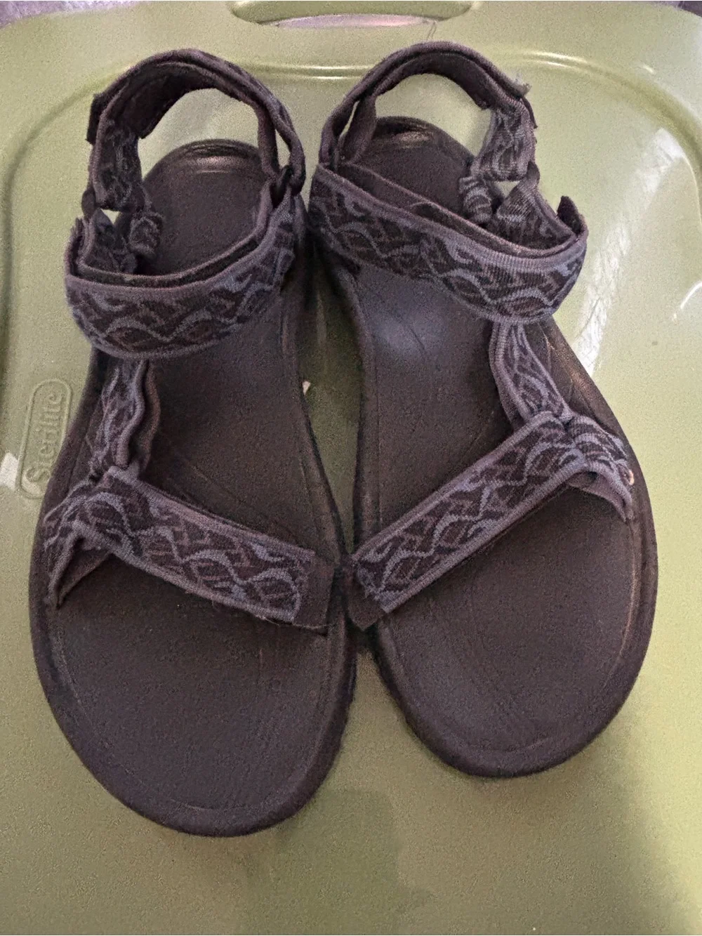 Teva Black Strappy Comfort Sandals Sz 9 Excellent Preowned Condition